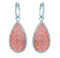 Argyle pink and white diamond earrings