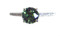 Demantoid Garnet & Diamond Designer Ring - Alternate View