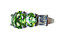 Peridot & White Topaz Ring - Side View