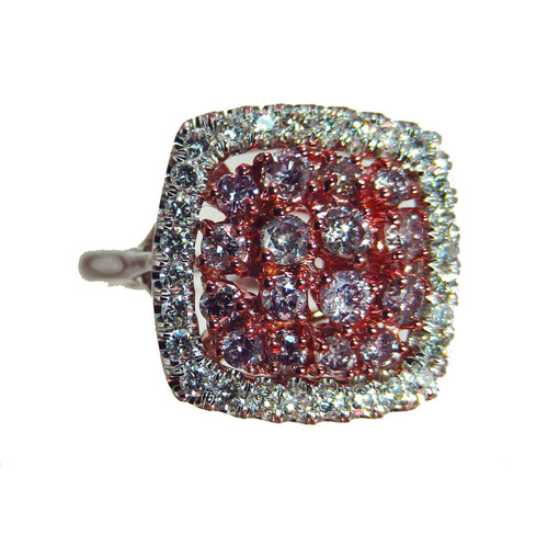 Natural Pink and White Diamonds