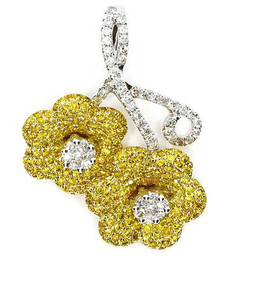 Fancy Intense Yellow Diamond Pendant