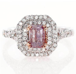 Argyle Fancy Purplish Pink & White Diamond Ring