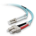 LC-SC Duplex, 10G OM3 Multimode 50/125 10G OM3 Fiber Patch Cable 1M