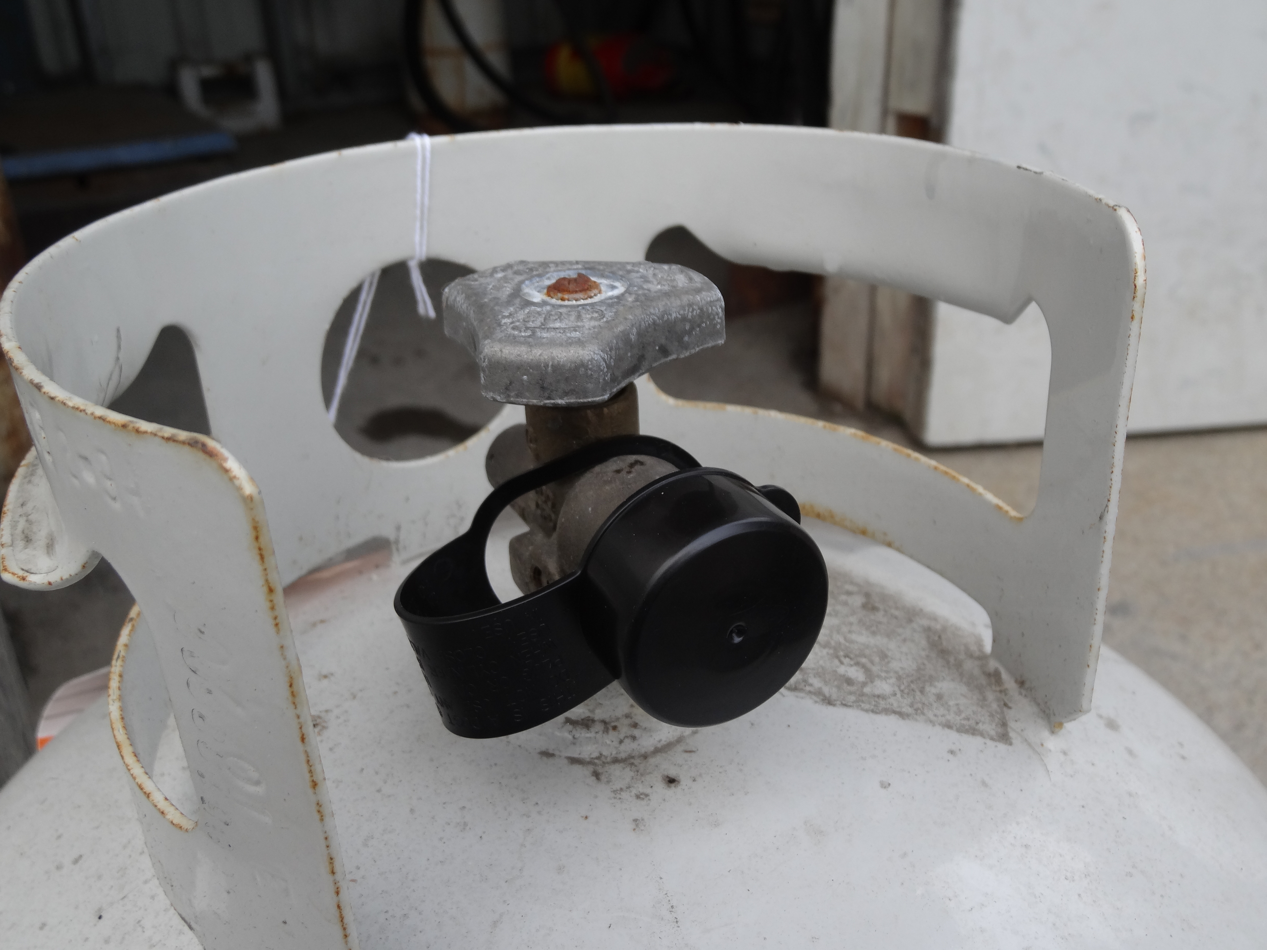 Propane OPD Valve Safety Cap Black