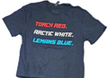 Corvette Themed T-shirt; Red, White and Blue; Torch Red, Arctic White and Lemans Blue