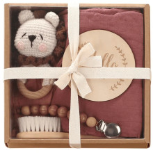Welcome Baby Gift Set - Maroon