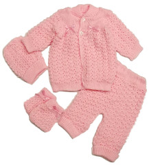 Pink Newborn Crochet Outfit