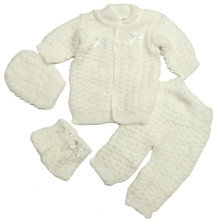 Newborn White Crochet Outfit