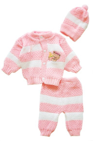 Newborn Pink Bear Outfit
