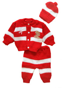 Newborn Red Puppy Outfit