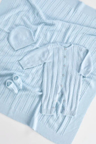 Blue Knit Gift Set