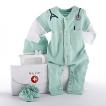  Baby M.D. Three-Piece Layette Set in "Doctor's Bag" Gift Box