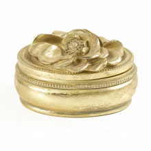 French Blossom Gold Candle