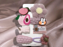 Peachy Cute Hair Barrettes 