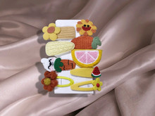 Fruits & Veggies Hair Barrettes 