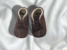 Brown Suede Baby Shoe