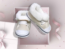 Shearling Ivory Baby Sneaker
