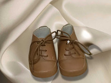 Brown Leather Lace Up Baby Shoe