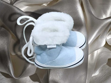 Blue Bootie Baby Shoe