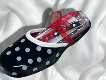 Polka Dot Shoe & Notepad Gift Set