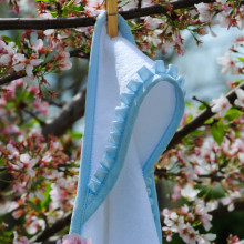Newborn Blue Bamboo Bath Towel