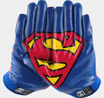 superman football gloves youth