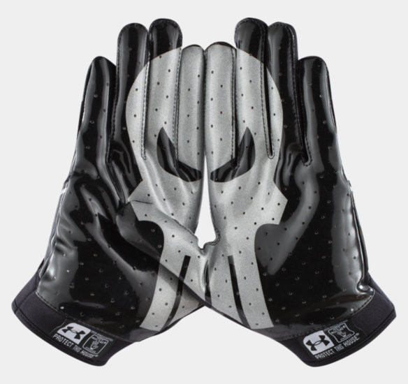 Under Armour Mens Alter Ego Punisher F5 Football Gloves