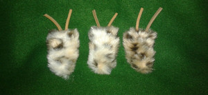 Fun fur bugs with catnip inside to entice your furry friends!