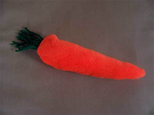 Small furry carrot..approximately 4 inches