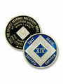 36 Years Triplated Blue Medallion