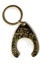 Satin Gold Keychain Medallion Holder