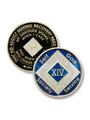 18 Years Triplated Blue Medallion