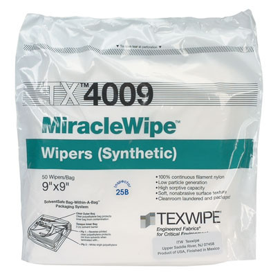 Texwipe TX4009 MiracleWipe Nylon 9"x9"  wiper