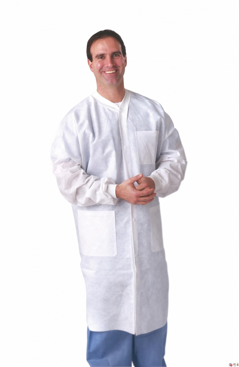 Classic Lab Coats with Knit Collar and Knit Cuffs Day Associates Inc.