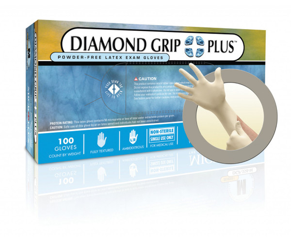 Microflex DGP-350 Diamond Grip Plus Exam Gloves