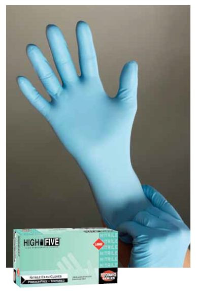 high five nitrile examination gloves