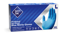 Powder Free Blue Nitrile Gloves - GNPR