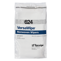  VersaWipe® TX624 4x4 Dry Nonwoven Cleanroom Wipers, Non-Sterile 