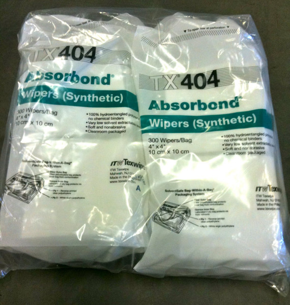 TX404 TEXWIPE Absorbond 4" x 4" Polyester Cleanroom Wiper 
