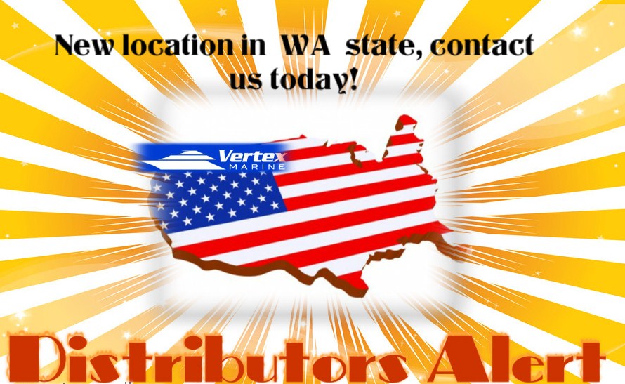 Advertisement for the new Vertex Marine location in Washington state