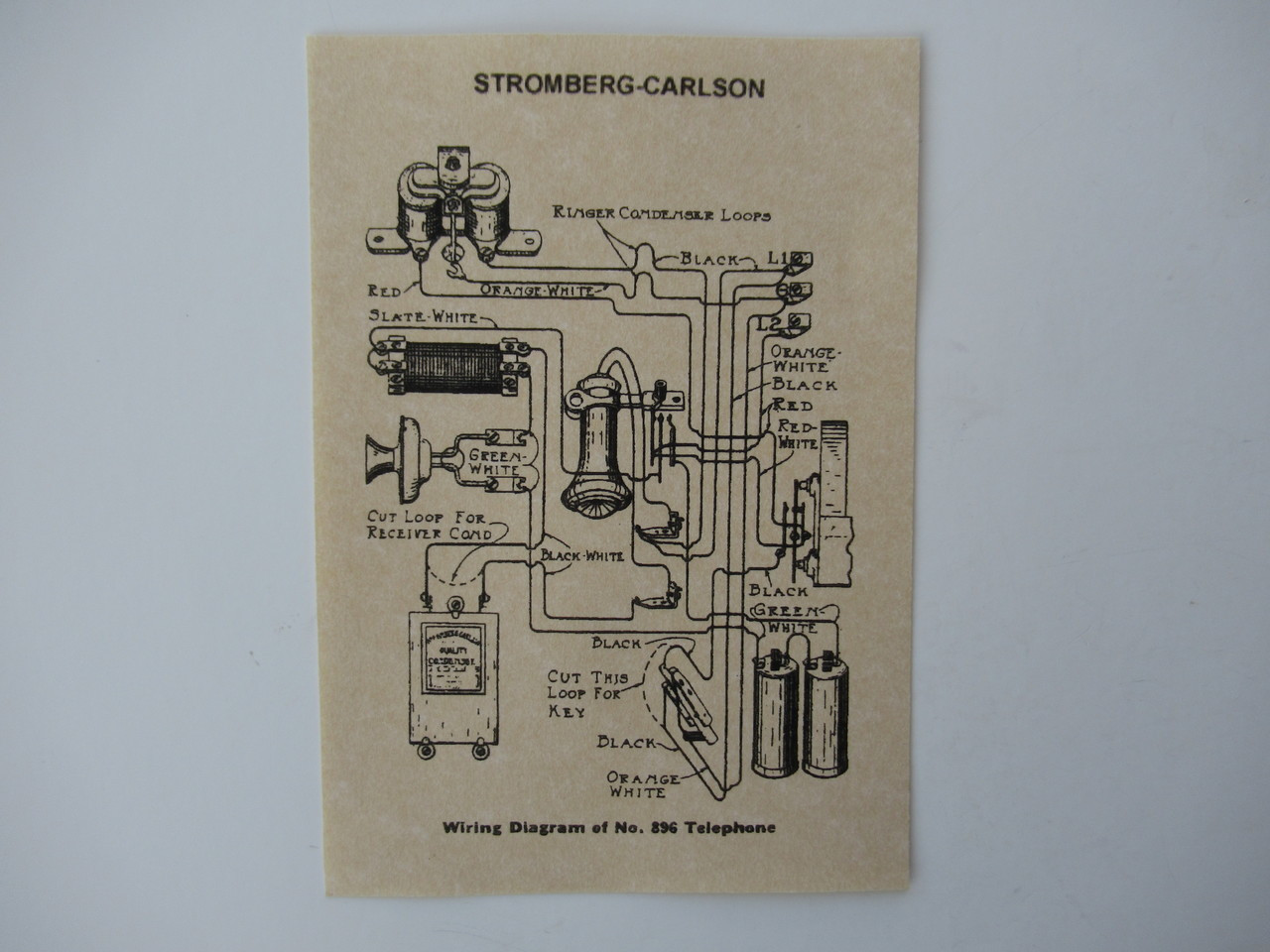 Stromberg Carlson glue in wiring diagram for wood wall phones | Old Phone  Shop Old House Wiring Old Phone Shop