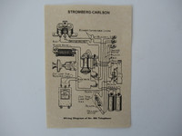 Stromberg Carlson Wood telephone Diagram Glue On 