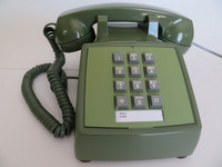 Moss Green Western Electric telephone 2500 touch tone beauty Works  