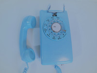 Aqua  554 rotary wall phone 