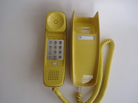 Yellow Trimline Wall touch tone phone 
