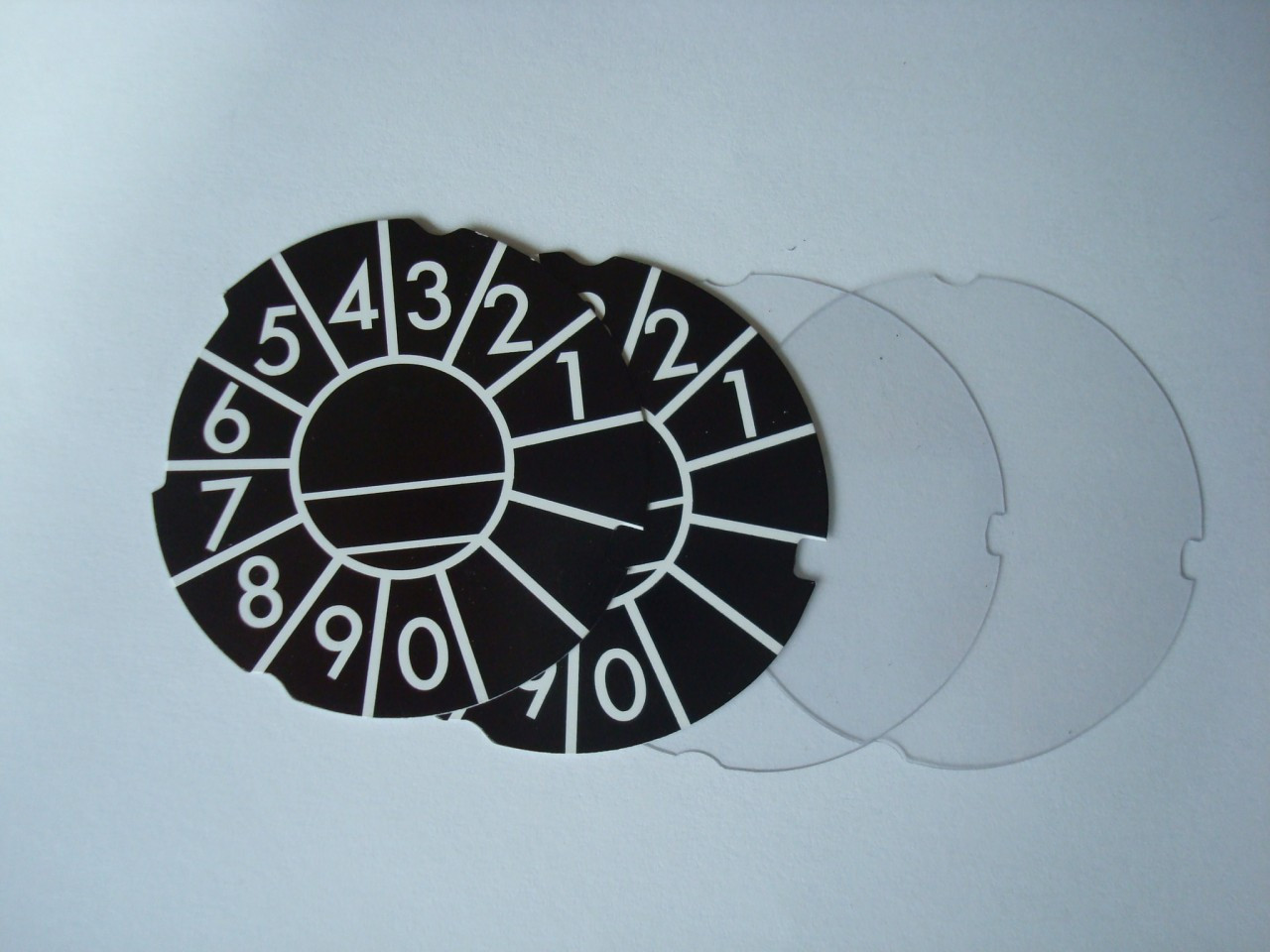 Automatic Electric telephone dail number cards