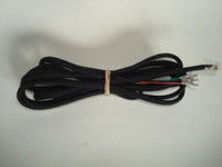 Wall cord with modular plug cloth  covered 4 conductor 