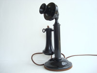 Western Electric candlestick telephone 40AL   Original Working  phone 
