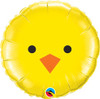 18 Inch Baby Chick Face Mylar Foil Balloon