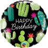 18 Inch Birthday Cactuses Mylar Foil Balloon